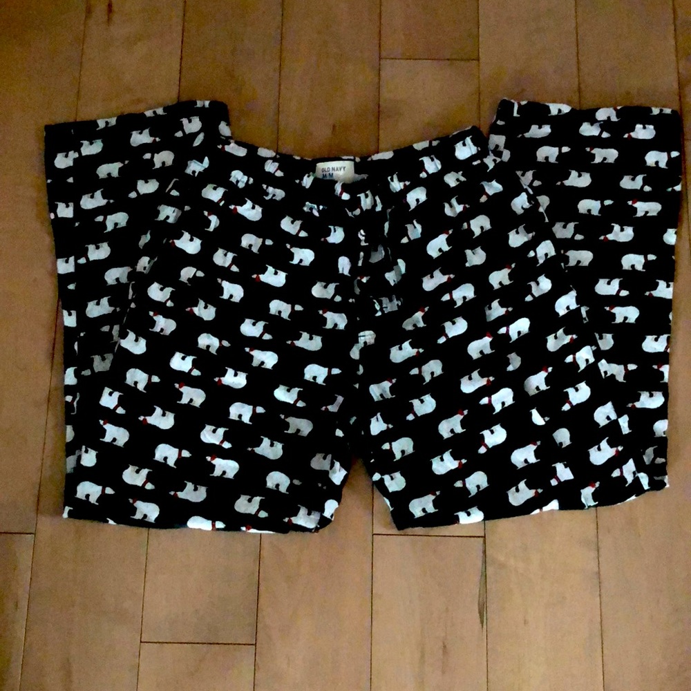 Size medium polar bear PJ pants